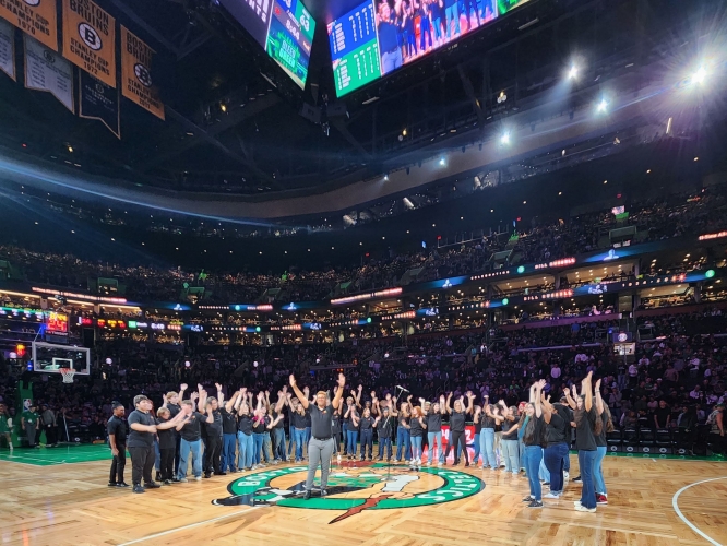 Boston Celtics Halftime Performance Teaser Photo